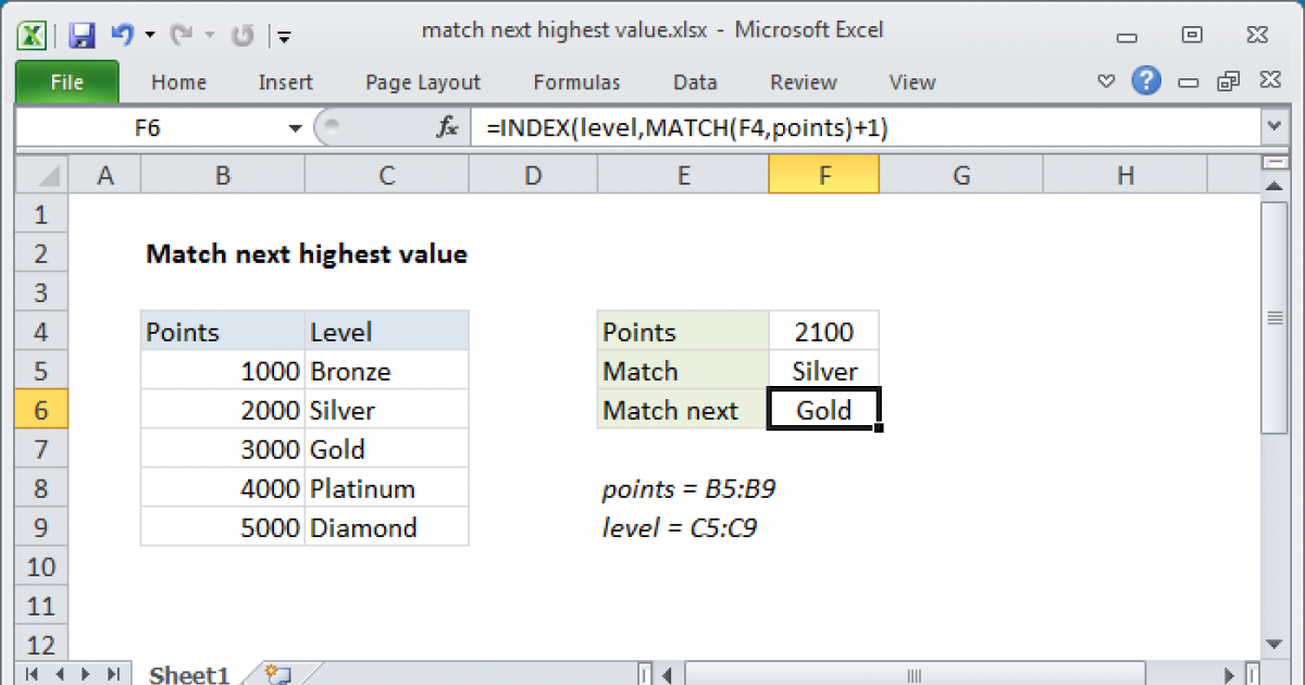 match-next-highest-value-excel-formula-exceljet